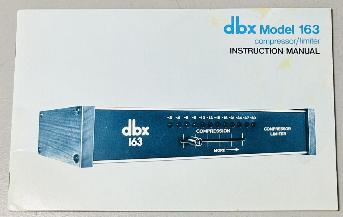DTM・DAW Dbx163x Compressor Limiter DBX 163X Compressor Review // Budget Studio Gems (Ep 1