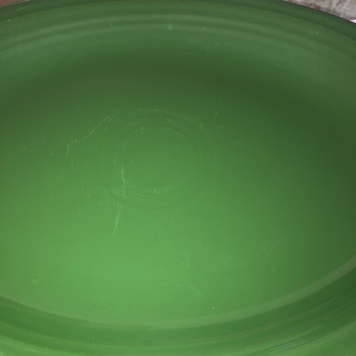 Vintage Fiesta Authentic 1950's Dark Hunter Green Oval Platter 12 1/4 - Picture 2 of 13