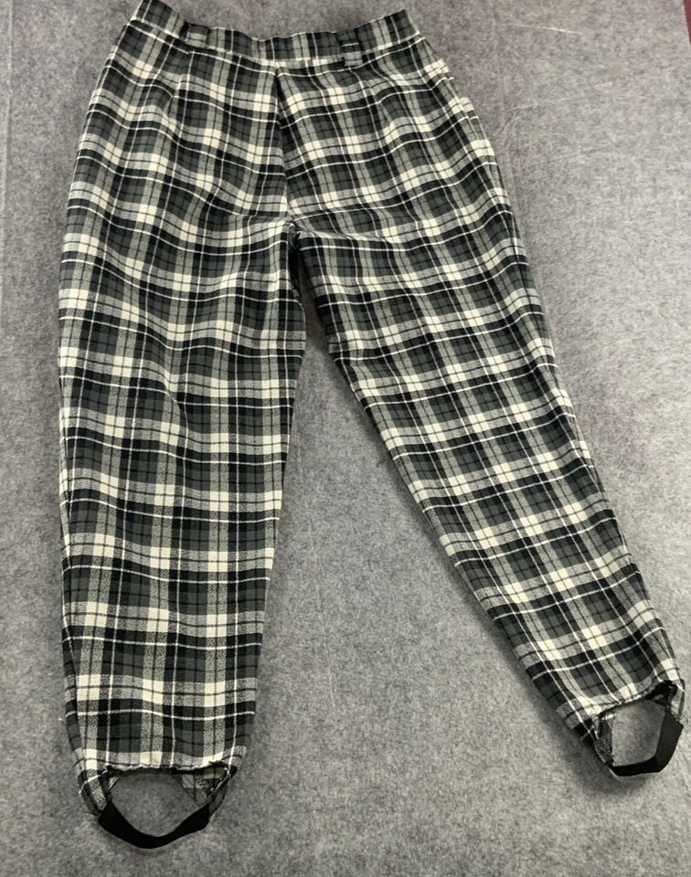 express compagnie internationale vintage 90s Black/White Plaid 13/14 Long Pleats - Image 4 of 4
