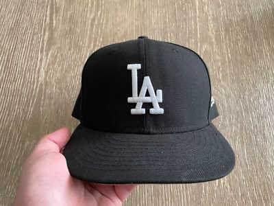 Los Angeles Dodgers New Era Authentic Black 59FIFTY Size 7 5