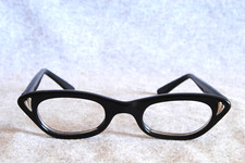 sro usa vintage cats eye eyeglass frames 40-22-5" 1950's