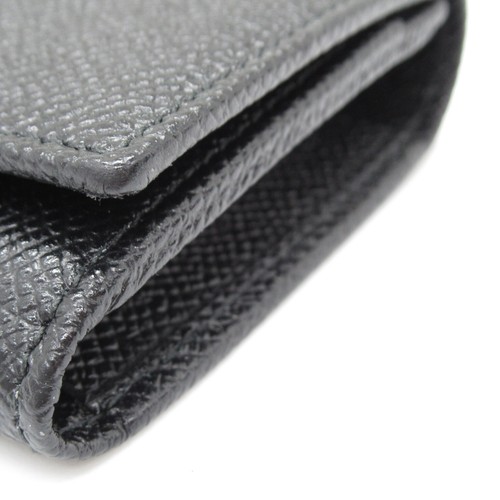 BVLGARI tarjetero estuche 30420 Z piel de becerro SHW Negro NUEVO unisex - Imagen 10 de 10