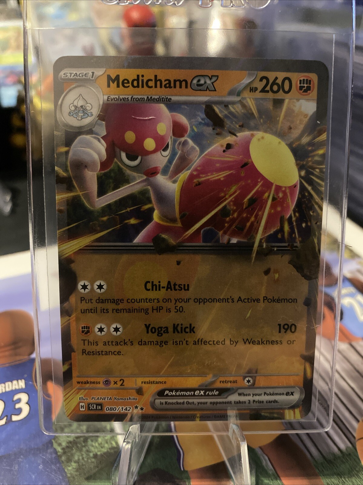 Medicham ex 080/142 Stellar Crown Double Rare Pokemon TCG NM/MINT