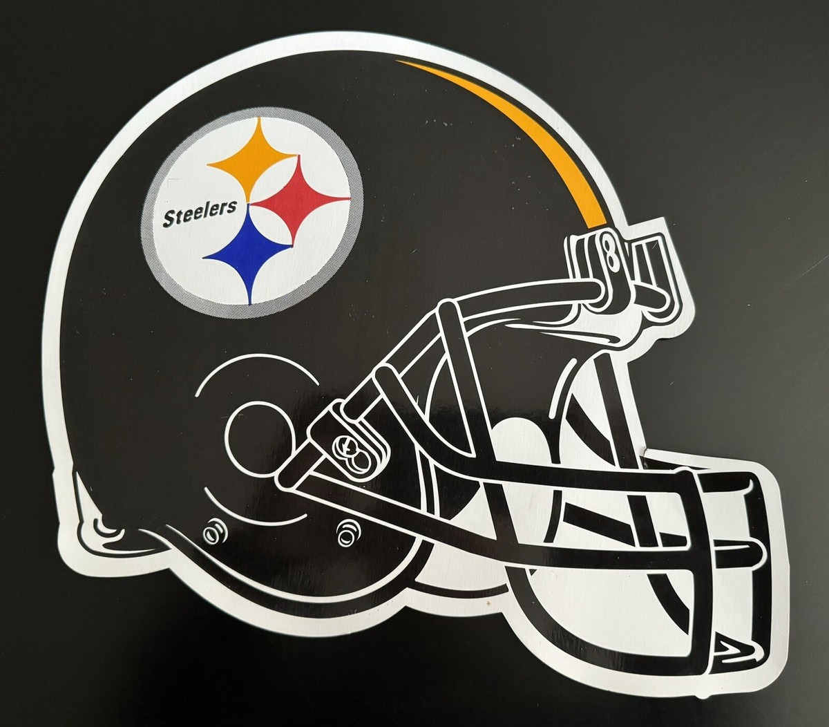 Vintage Pittsburgh Steelers NFL Official Large Helmet Logo