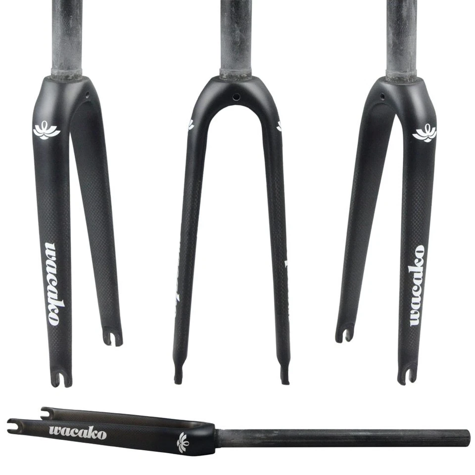 14/16/18/20/22inch BMX Folding Bike Rigid Fork Carbon Fiber Bicycle Front Forks  - Image 2 of 4