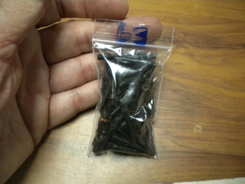 Lot of 63 Black Plastic Dart Tips,  See Pictures  Unnamed ,New & used Tips 