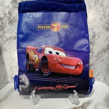 Disney Pixar CARS Lightning McQueen Piston Cup Draw String Bag Backpack