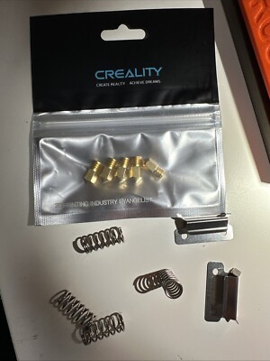 3D Printer Ender 3 0.4mm 5PCS Brass Hotend Nozzles Ender3 + Springs & Clips