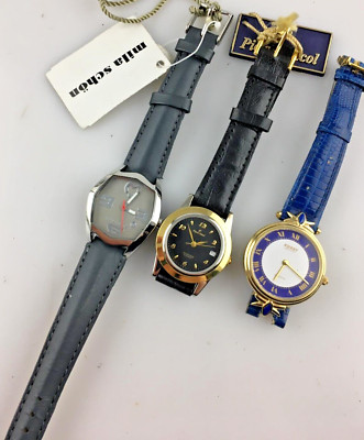 Lagerbestand 3 Quarzuhren nicht funktionsfähig Damen Sport Analog Ersatzteile