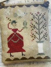 New Pineberry Lane A SPRIG OF HOLLY Cross Stitch Pattern Chart