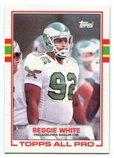 1989 Topps #108 Reggie White Football Card - Philadelphia Eagles - NFL HOF