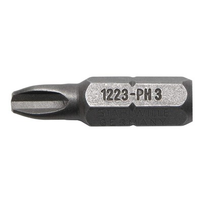 08030001 1231 5/16'' Phillips Screwdriver Bit - PH Size 1, 32mm Length, Extra ...