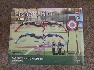 NIB Unopened Boys Girls Kids Double Archery Kit Ages 3+ Outdoor Super Fun Team