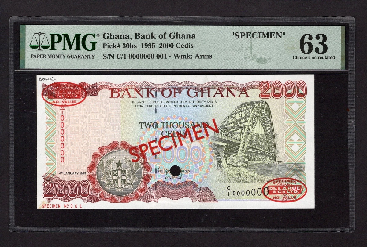 Ghanaian Paper Money Specimens for sale | eBay