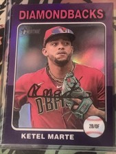 2024 Topps Heritage - Ketel Marte #157 Chrome Purple Refractor