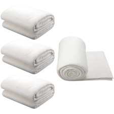 3 Pcs 45x60 inch Natural Cotton Quilt Batting Heat Resistant Lining Fabric