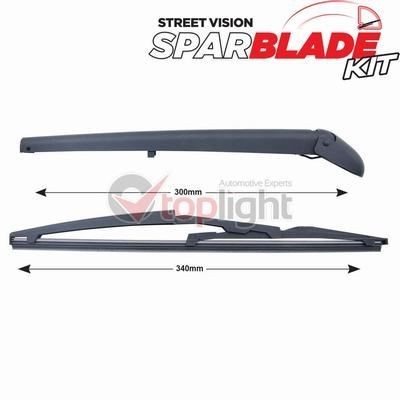 AE TOPLIGHT TRA-F2B2 Wischarm-Satz Hinten 335mm für FIAT STILO (192) BRAVA (182)