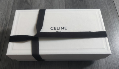 Original Celine Paris weiße Leerbox mit Band 23 x 13 x 6,5 cm