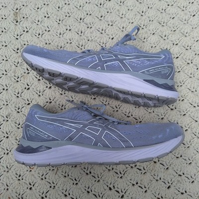 Asics Gel Cumulus 23 Womens Gray Blue Running Athletic Shoes Sneakers - 9.5