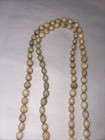 Vtg Kukui nut bean Necklace ~ Super long rope length, 41 1/2" long or 83" around — photo 7