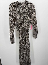 Pre-Owned Loft Tan Size 8 Maxi Long Sleeve Dress