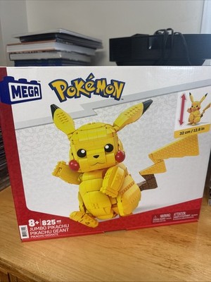 MEGA Pokémon Jumbo Pikachu Building Set - 825pcs 12.6 Inches Tall New Sealed