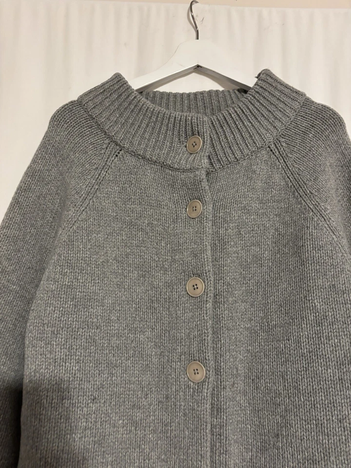 Cárdigan Talbots 1X Suéter Gris Lana Cachemira Gris Botones Aline Foto 2 de 4