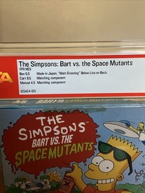 The Simpsons Bart vs the Space Mutants WATA PSA 6.5 CIB Graded NES Grading Game