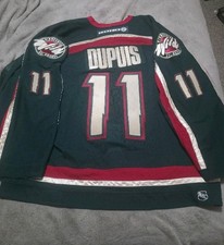 Pascal Dupuis Game Used Minnesota Wild Worn 2002-03 Green Set 2 Jersey