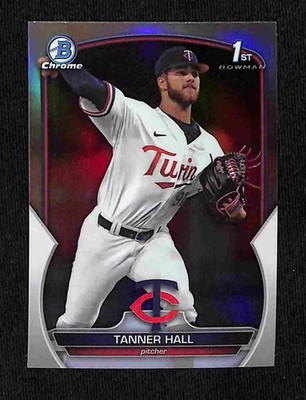 2023 Bowman Draft - Tanner Hall Chrome Refractor 1st Bowman #BDC-174 Twins