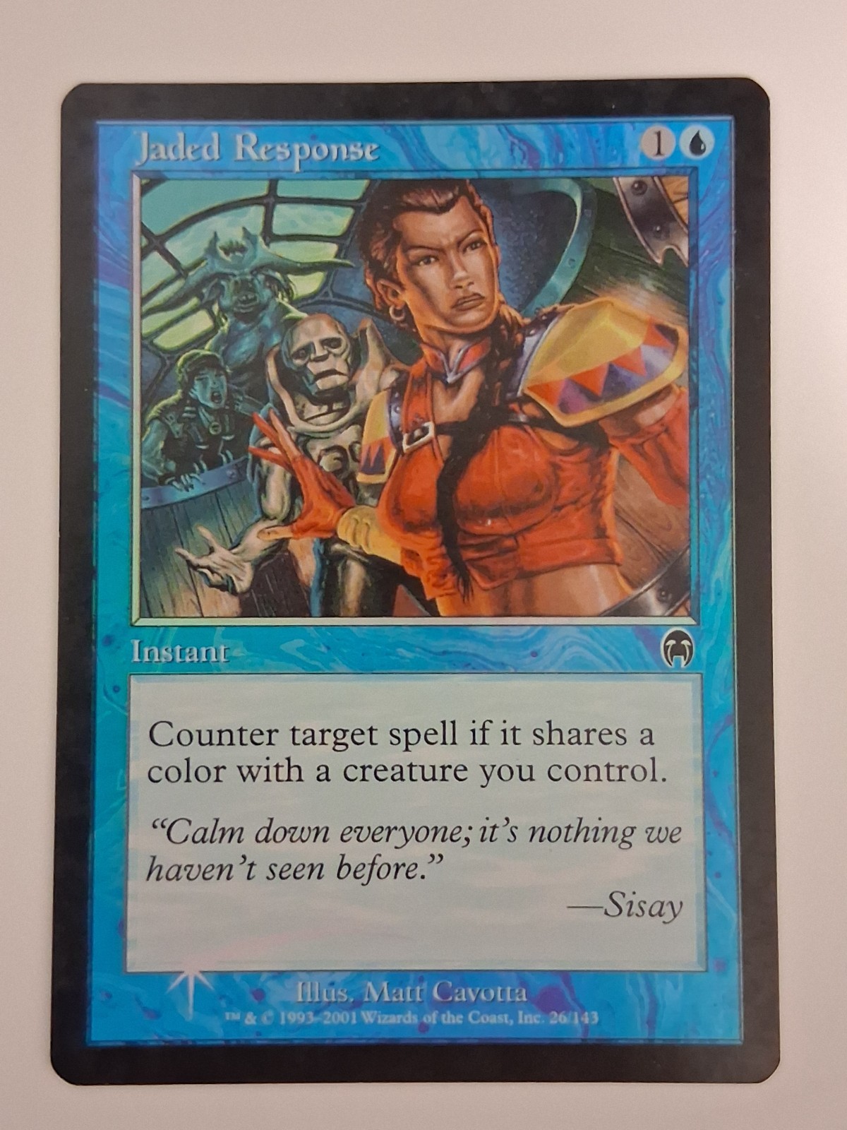 Jaded Response x1. Apocalypse 26/143. Foil. MP.