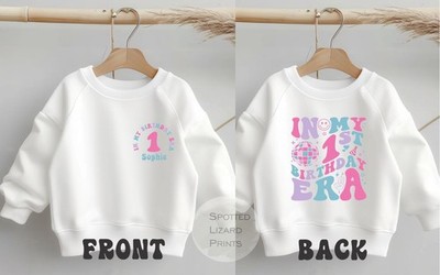 Personalisiert in meiner 1. Geburtstag Ära Geburtstag Pullover, in meiner 1 Jahr alten Ära