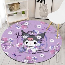 My Melody Cinnamoroll Floor Mat KUROMI Room Carpet Non-Slip Round Door Mat Rug