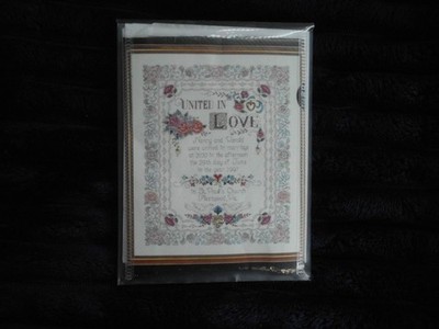 DIMENSIONS CHARTS & CHARMS 72300 A VOW OF LOVE ~ ALL 6 CHARMS & CHART INCLUDED