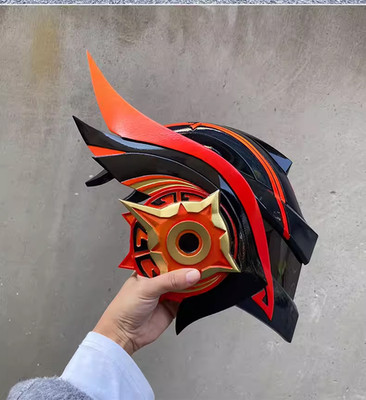 Mavuika Pyro Archon Cosplay Helmet Game Genshin Impact Resin Mask Wearable Prop