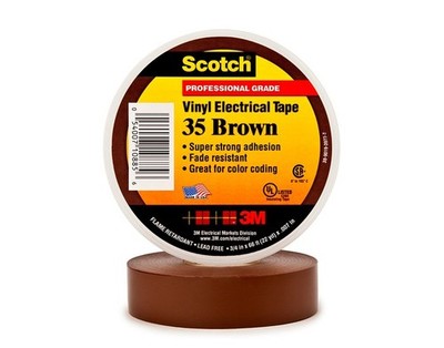 3M SCOTCH 35 BROWN ELECTRICAL TAPE