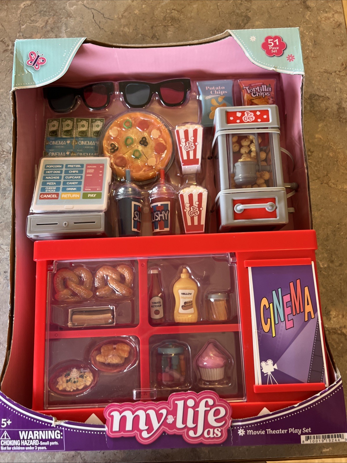 My Life As Movie Theater Play Set for 18 Inch Dolls 51 Piece
