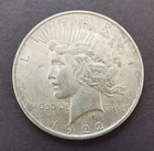 1922 U.S. Peace Dollar $1 Silver Coin