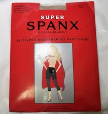 Spanx Footless Bodyshaping Pantyhose Size D Nude Control Top New In Package