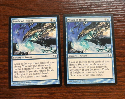''Petals of Insight'' - MTG Champions of Kamigawa Set (2 Cards) (79/306)