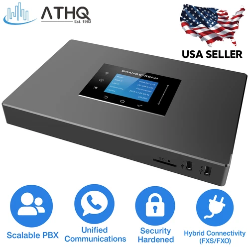 Grandstream UCM6302 VoIP IP PBX System 3-Port PoE+ 2 FXO 2 FXS Up to 1000 Users