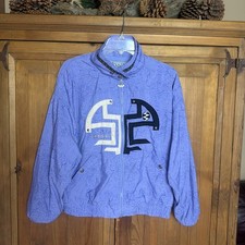 Vintage Womens Ixspa Multicolor Geometric Retro Jacket Size M