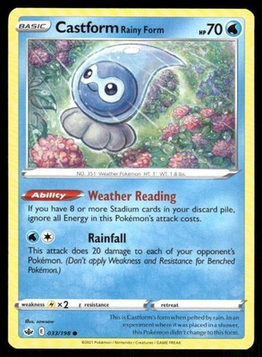 Pokémon TCG Pokémon Castform Rainy Form 