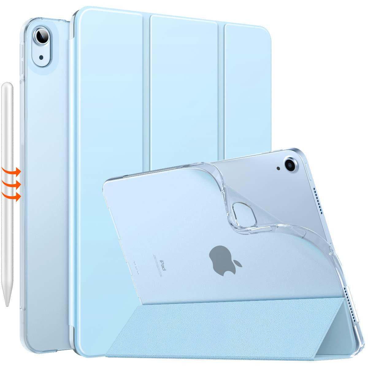 MoKo Cover Protettiva per iPad Air 11 Pollici 2024/iPad Air 5a 2022/iPad (i6X)