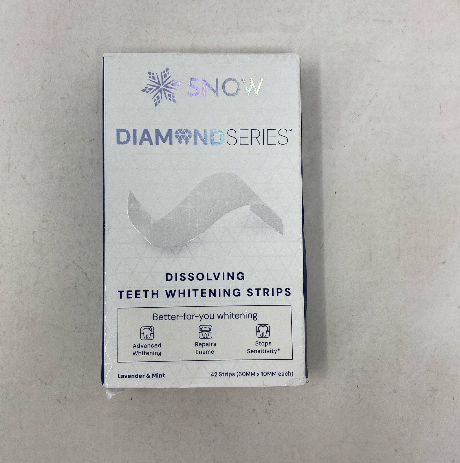 SNOW Diamond Dissolving Teeth Whitening Strips - Gentle & Enamel Safe White