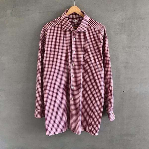 Men Kiton Shirt Multicolor Cotton 46 / 3XL / 54
