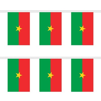 Flagtex Burkina Faso Rechteck Wimpelkette