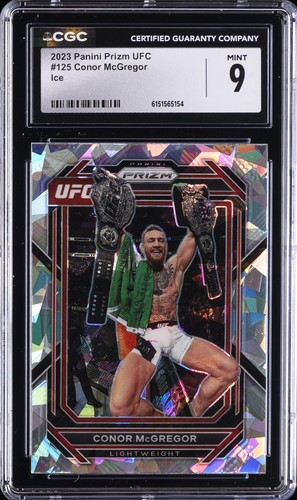 2023 PANINI PRIZM UFC ICE #125 CONOR MCGREGOR CGC 9