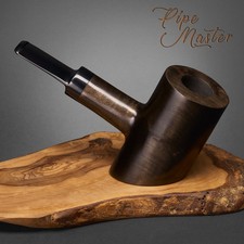 Mr. Brog HAND MADE WOODEN SMOKING LARGE PIPE 301 Cherrywood  Standing + BOX
