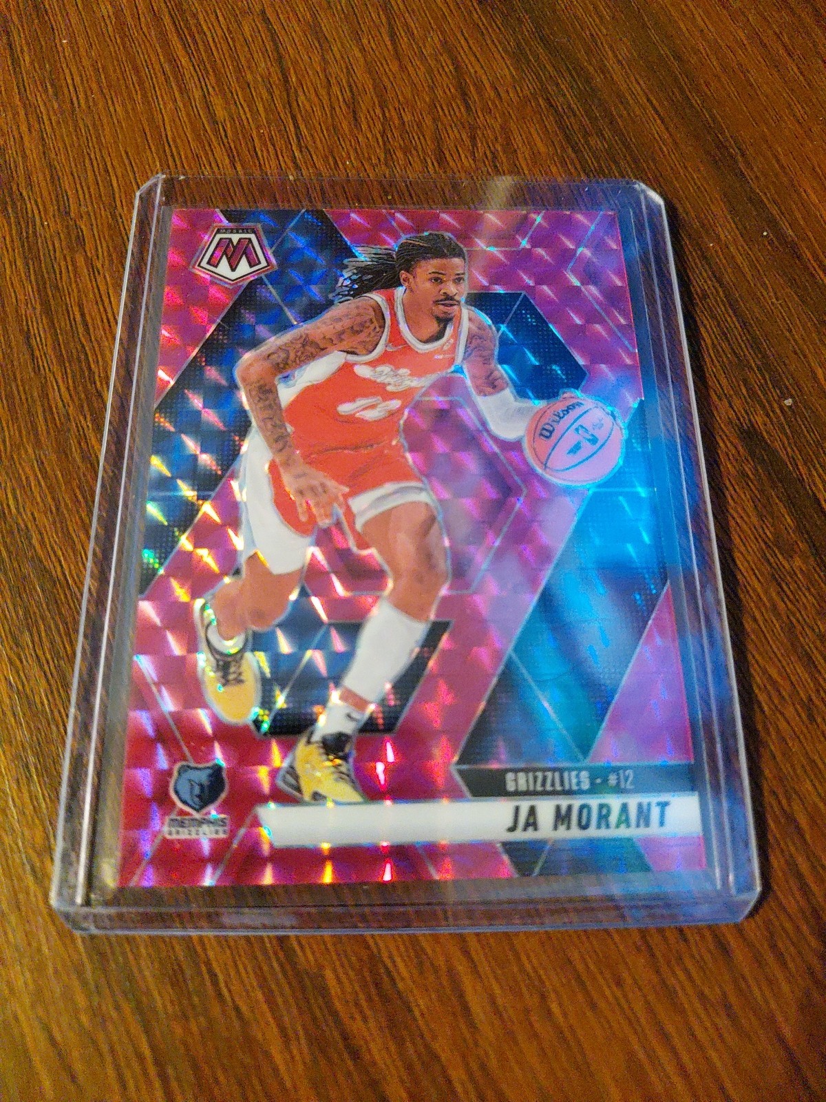 2024-25 Panini Mosaic - Ja Morant #195 Pink Mosaic Prizm /175
